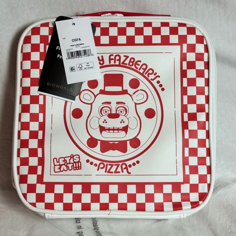Five Nights At Freddy's Pizza Box Lunch Bag New With Tags BioWorld - Exclusive